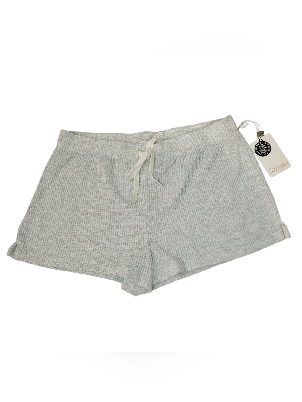 PJ Salvage Cloud Gray Ribbed Lounge Shorts Small